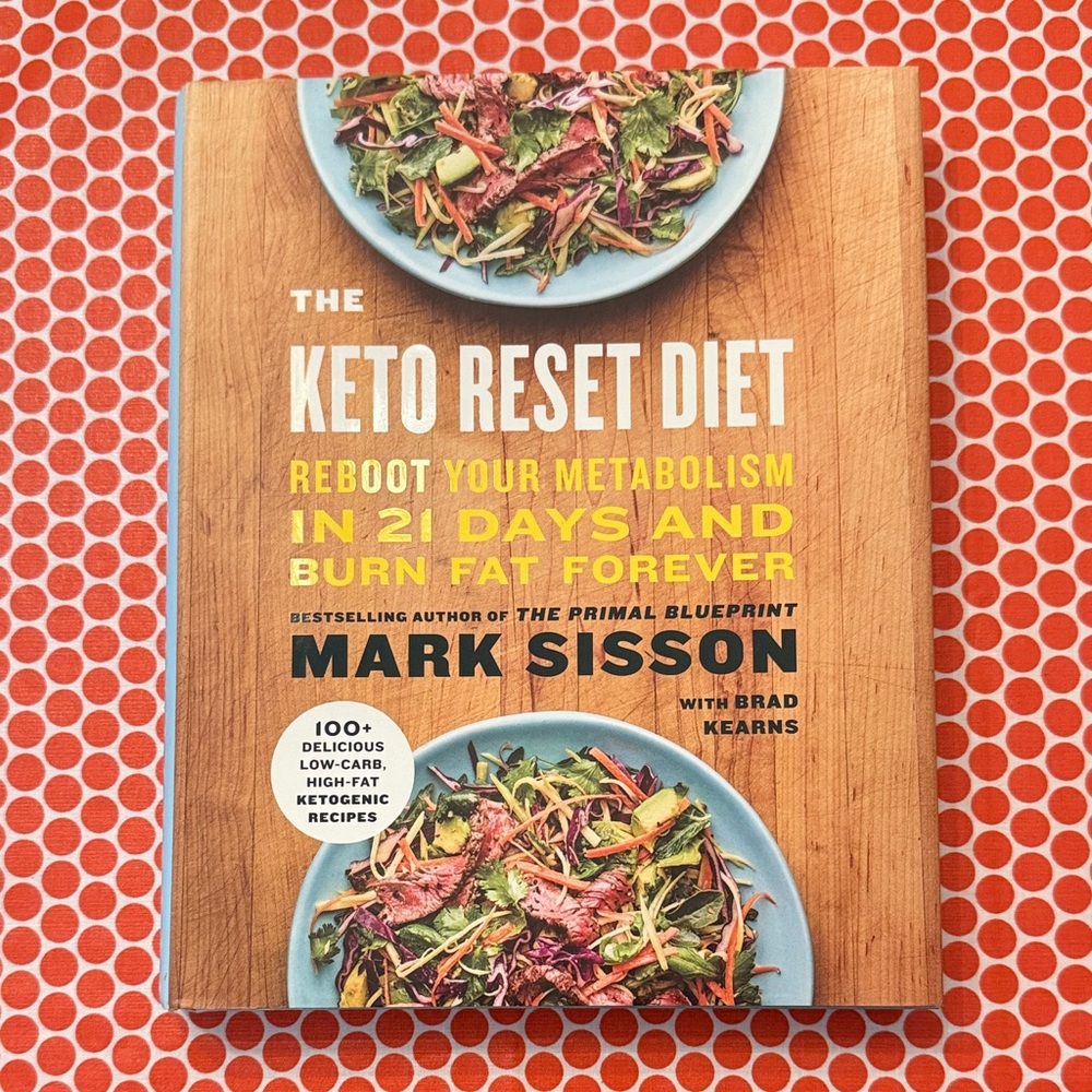 The Keto Reset Diet by Mark Sisson — Yellow & Wood-Grain Cover